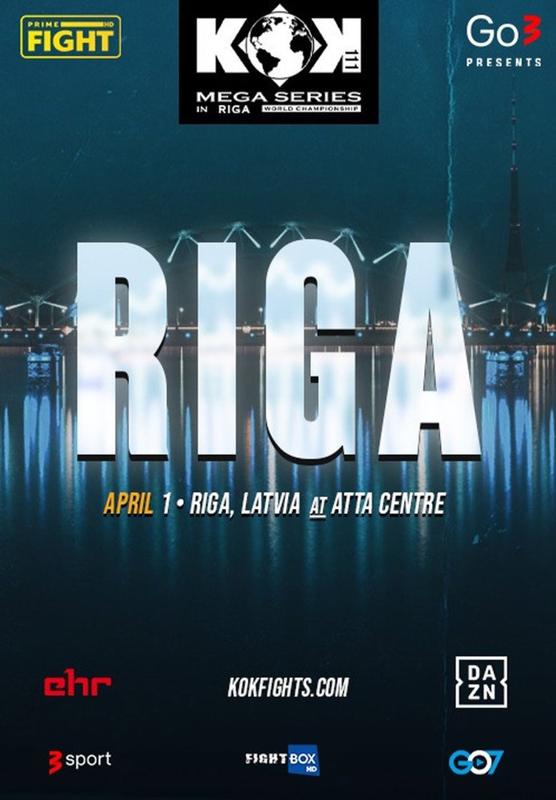 KOK 111 Mega Series in Riga background