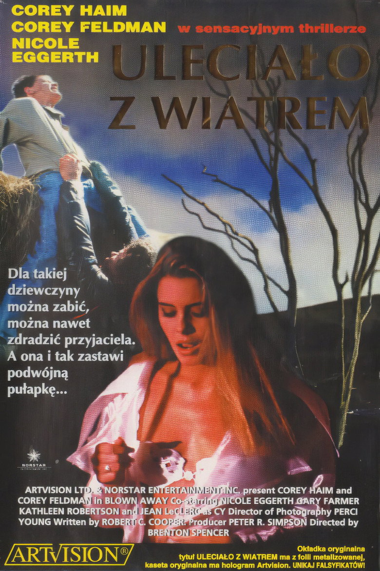 Plakat filmu Uleciało z wiatrem