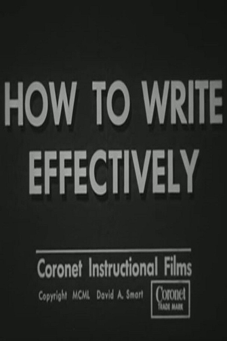 Affiche ou illustration — How To Write Effectively
