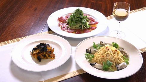 Still image for Dining with the Chef season 1 episode 33: Rika's TOKYO CUISINE: Pasta with Oysters