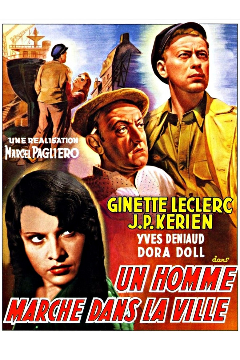 Affiche de UN HOMME MARCHE DANS LA VILLE