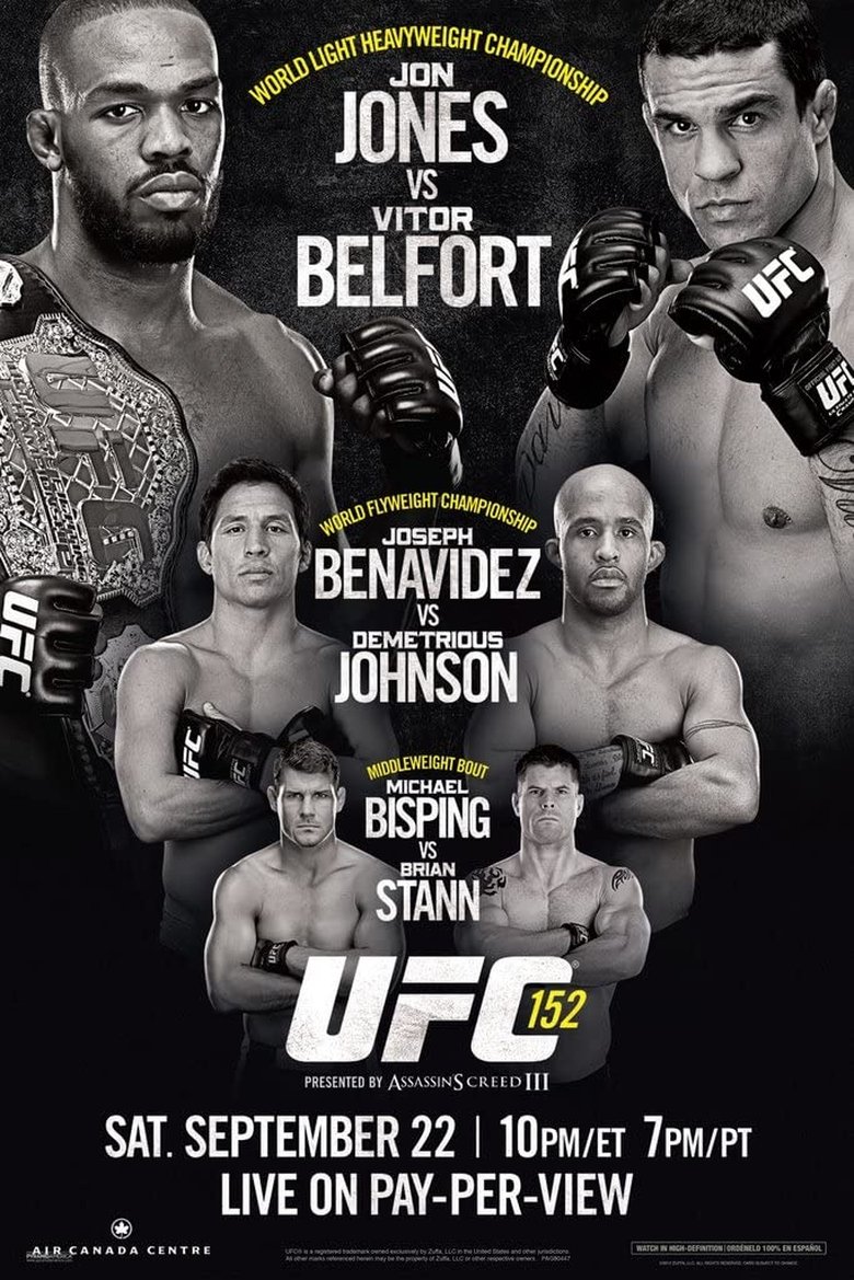 UFC 152: Jones vs. Belfort main poster