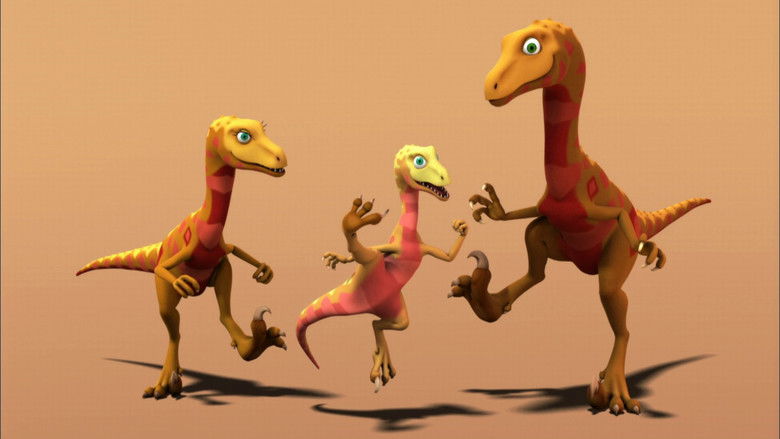 Still image for Dinosaur Train season 1 episode 21: Derek the Deinonychus Still image for Dinosaur Train season 1 episode 21: Derek the Deinonychus