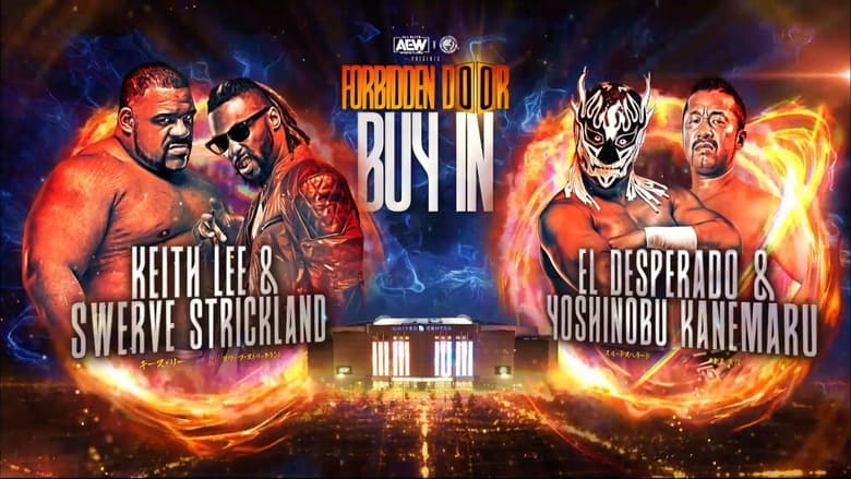 AEW x NJPW Presents Forbidden Door: The Buy-In main backdrop