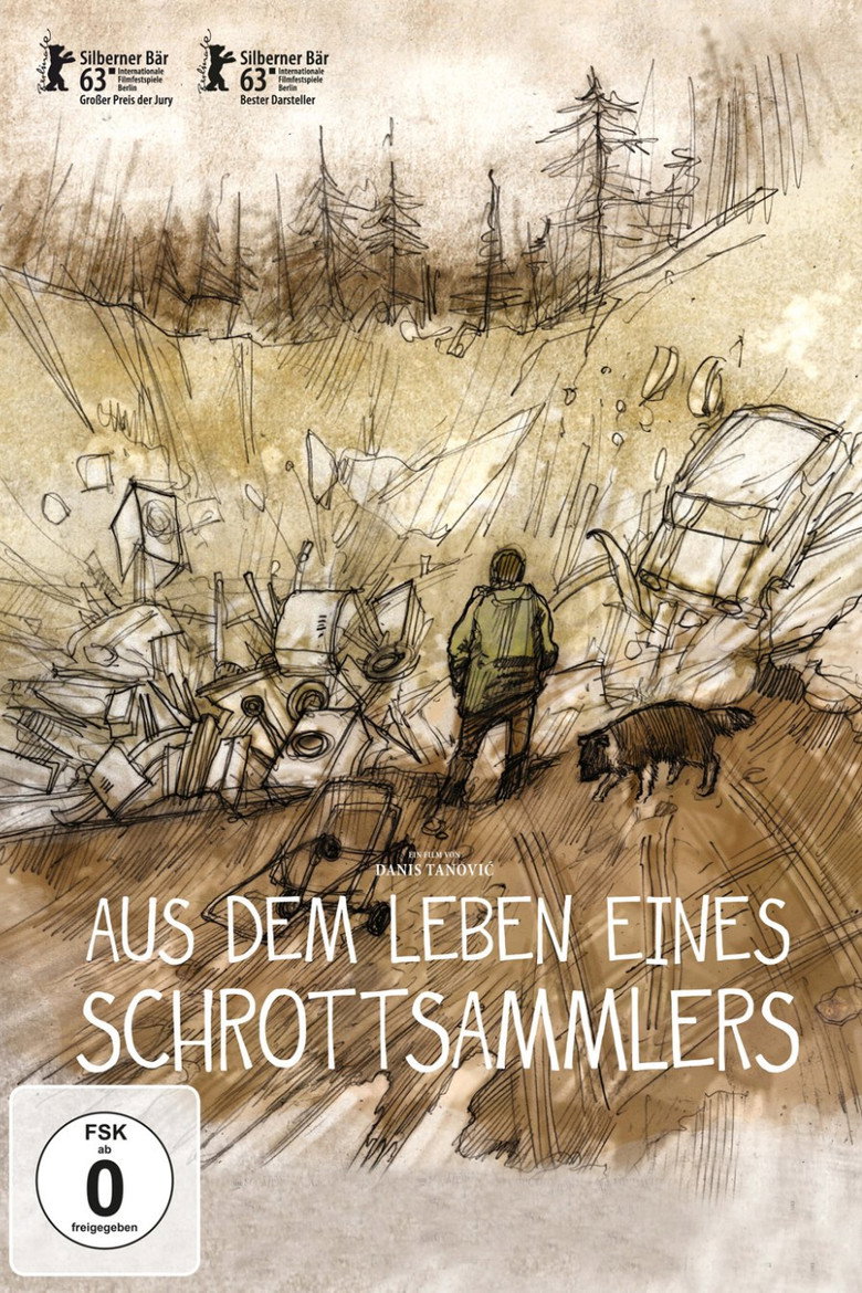 Filmplakat zu Aus dem Leben eines Schrottsammlers