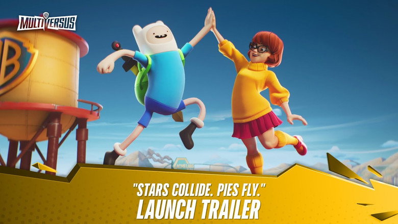 Backdrop from Multiversus: Stars Collide. Pies Fly.