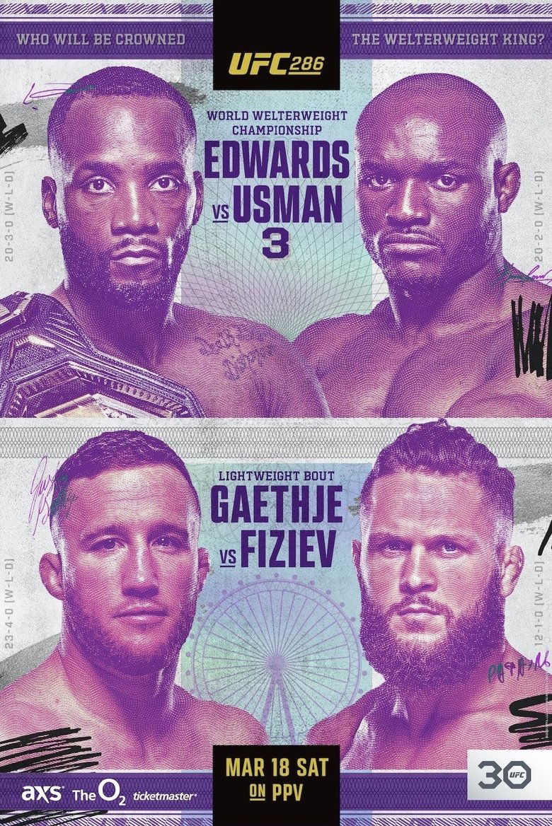 UFC 286: Edwards vs. Usman 3 main poster