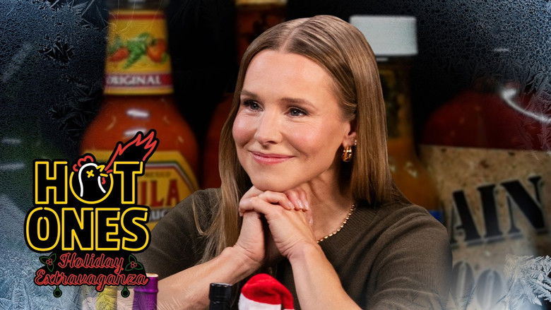 Kristen Bell Gets Festive on the Hot Ones Holiday Extravaganza