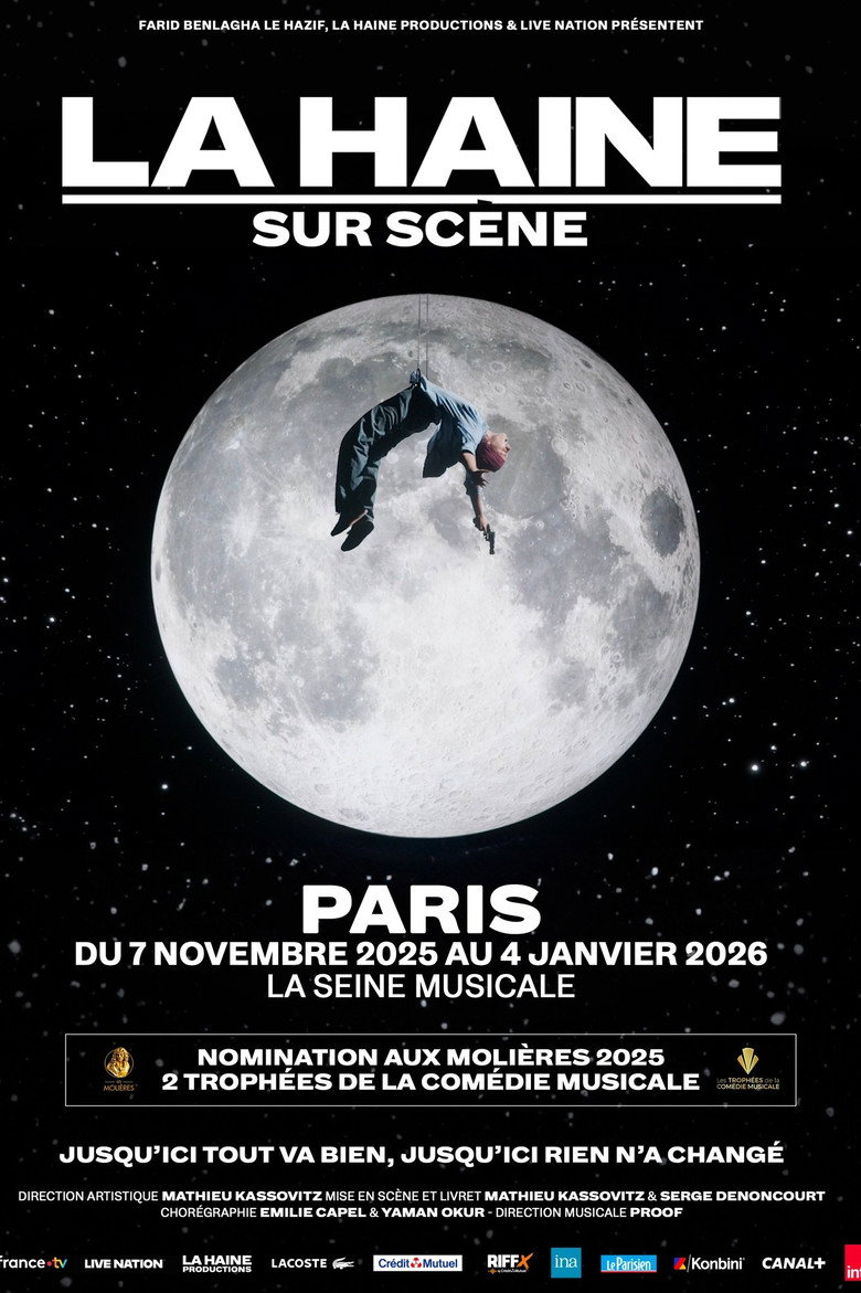 Affiche de La Haine : jusqu'ici rien n'a changé