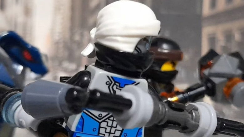 Backdrop from Ninjago "The Battle for the World"