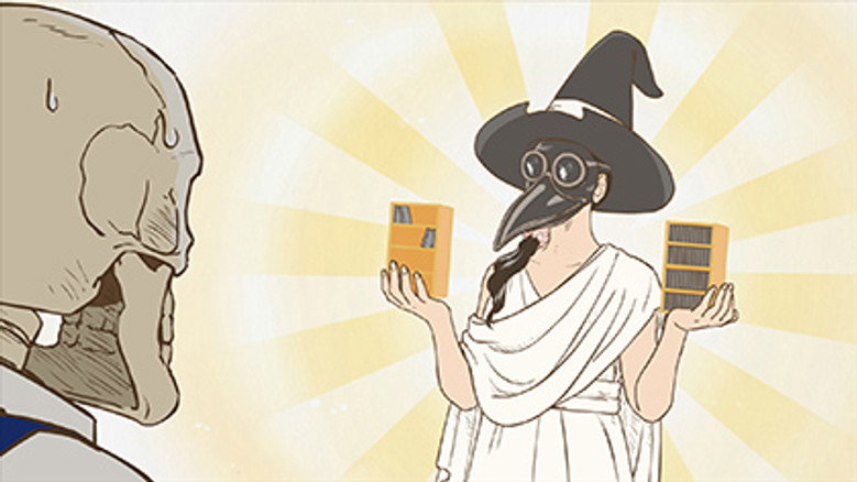 Still from Skull-face Bookseller Honda-san - Season 1 Episode 9