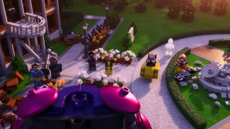 LEGO Marvel X-Men: Robotic Hunter Sentinels Attack the X-Mansion! still