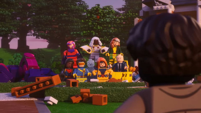 LEGO Marvel X-Men: Robotic Hunter Sentinels Attack the X-Mansion! still
