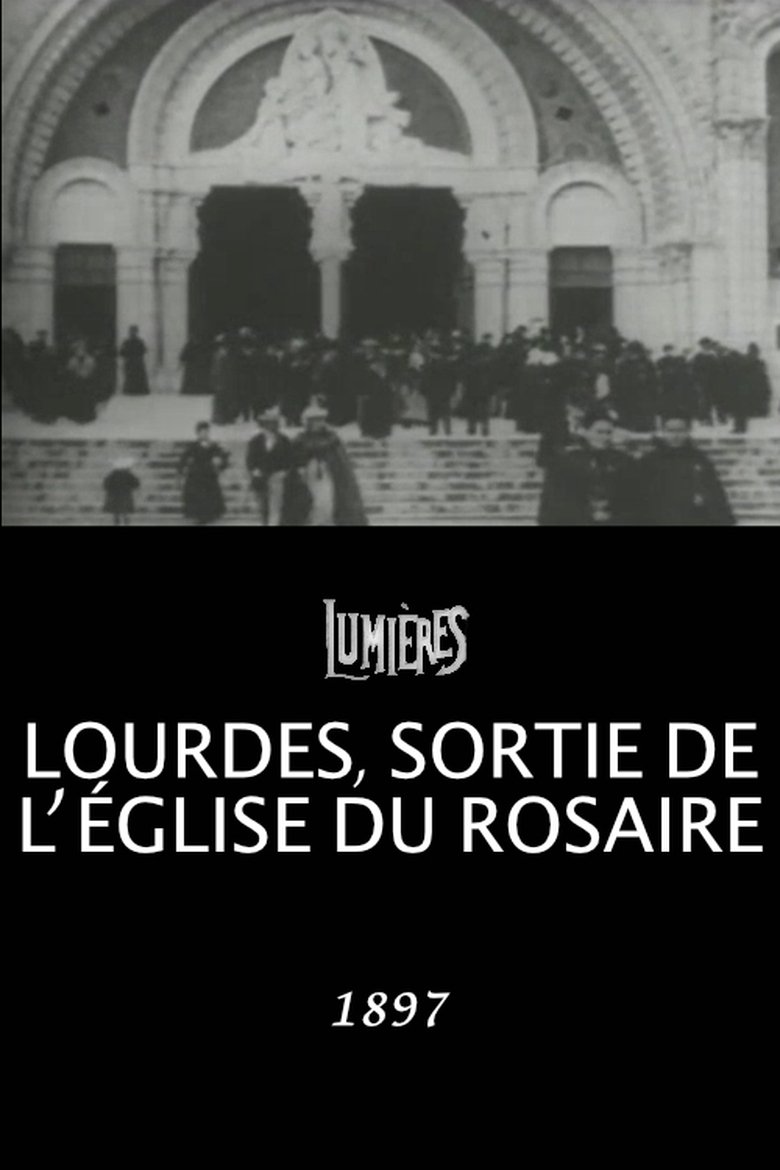 Lourdes, leaving the Church of the Rosary main poster