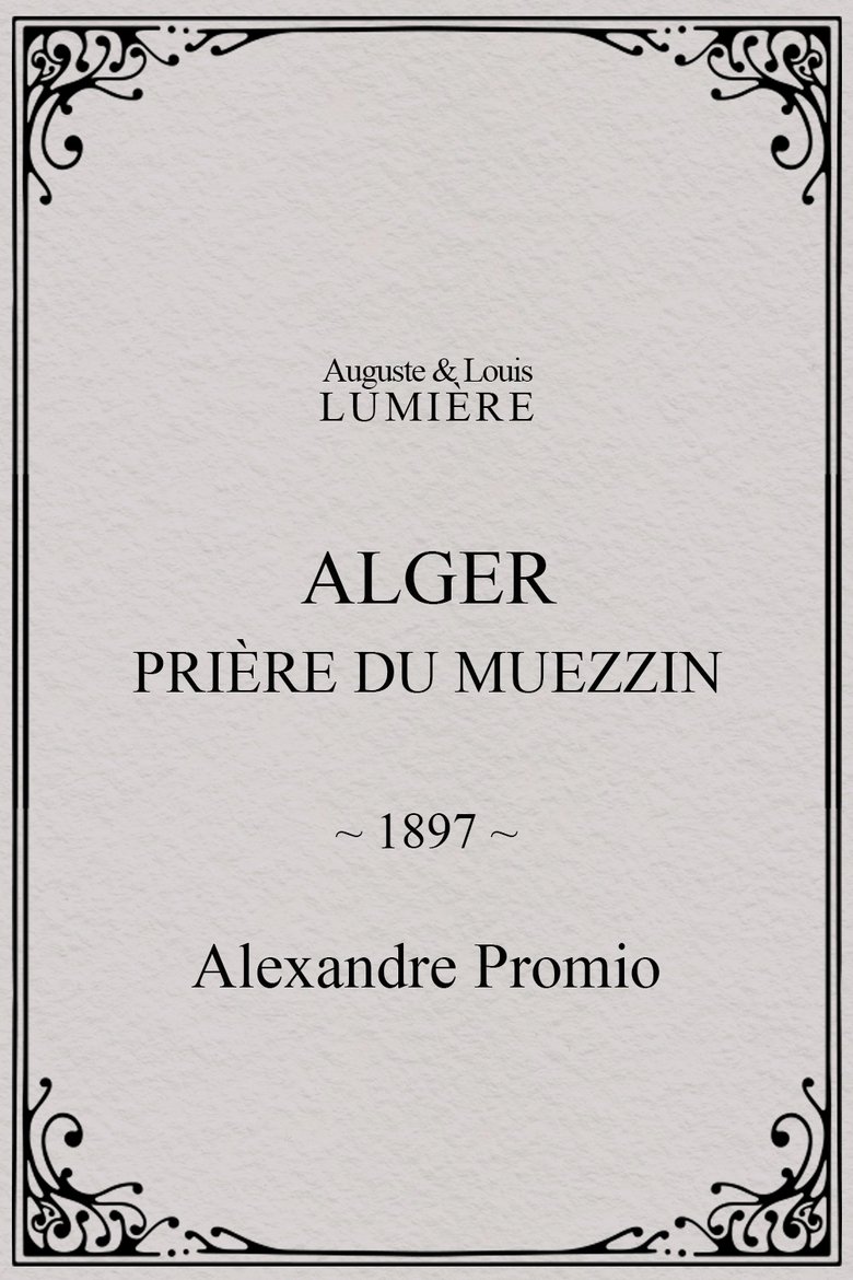 Alger : prière du muezzin main poster
