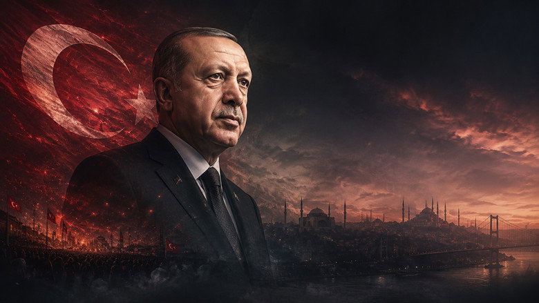 Erdoğan backdrop