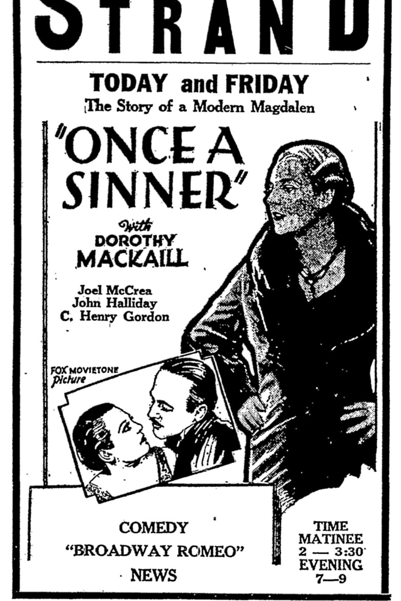 Affiche de ONCE A SINNER