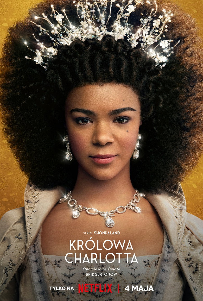 Plakat serialu Królowa Charlotta: Opowieść ze świata Bridgertonów (2023)