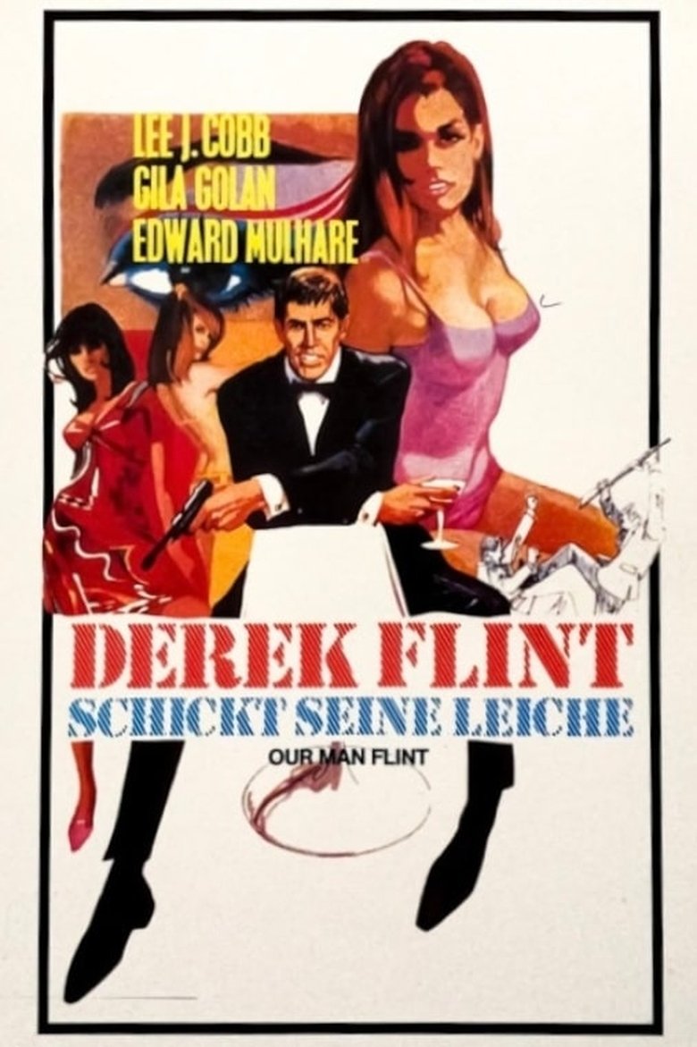 Derek Flint schickt seine Leiche poster