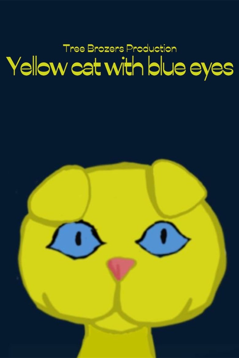 Yellow cat with blue eyes main poster