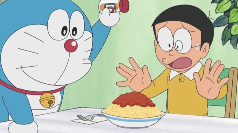 Frame from Doraemon, el gato cósmico