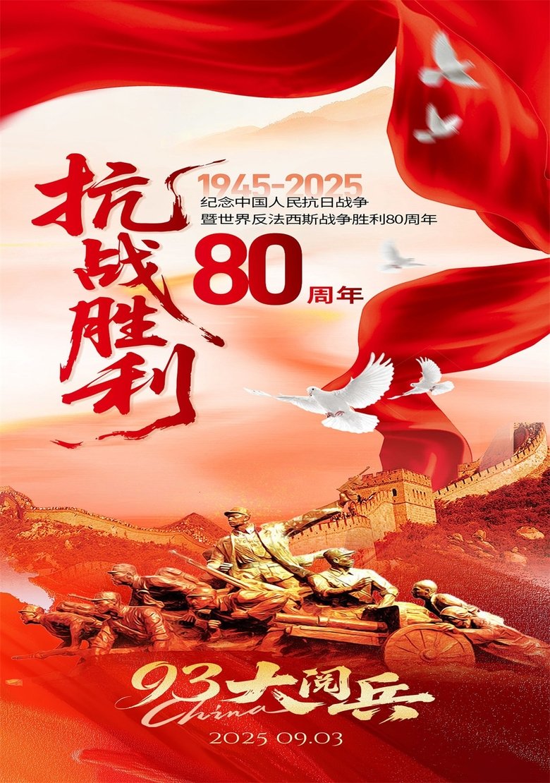 1945-2025纪念中国人民抗日战争暨世界反法西斯战争胜利80周年大阅兵 main poster