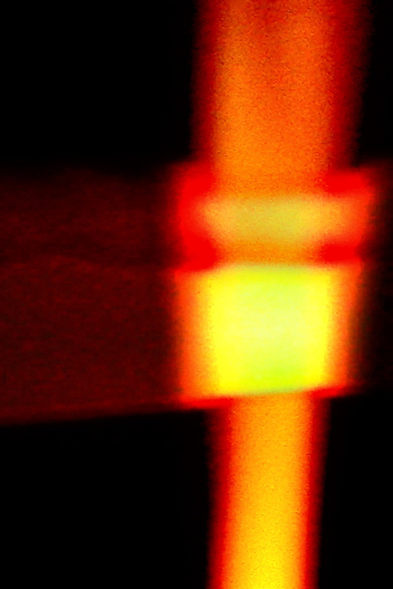 Imatge de dentro de la luz; un fuego