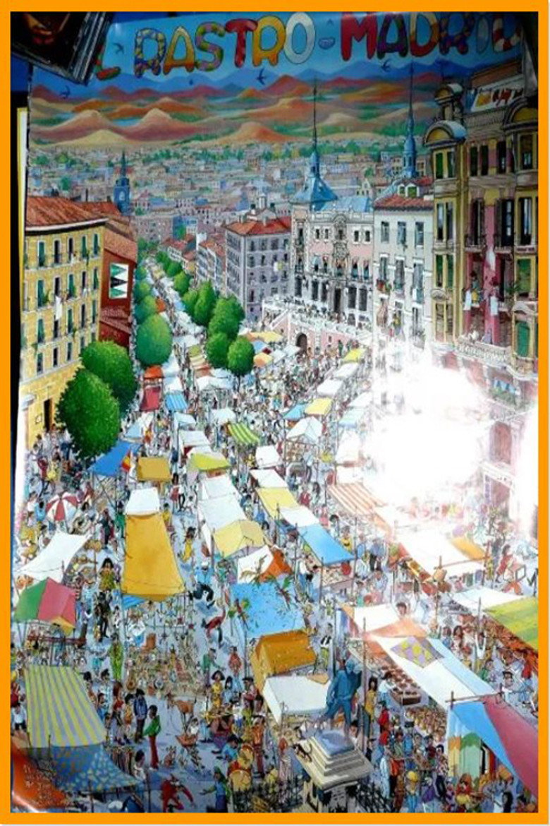 El rastro de madrid background