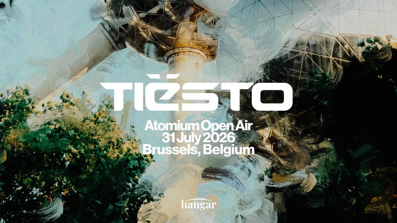 DJ Tiesto Live Atomium Open Air backdrop