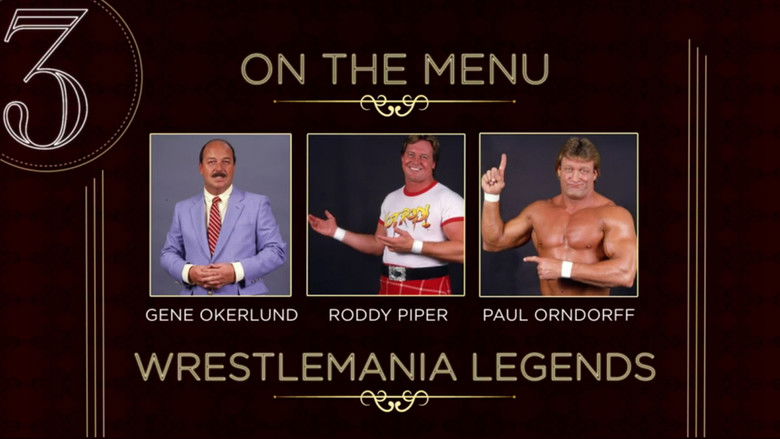 Still image for WWE Table For 3 season 1 episode 1: WrestleMania Legends