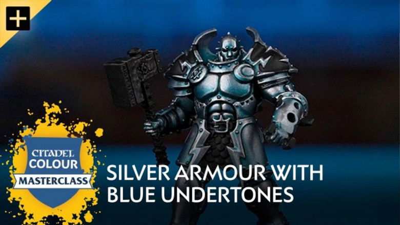 Silver Armour With Blue Undertones