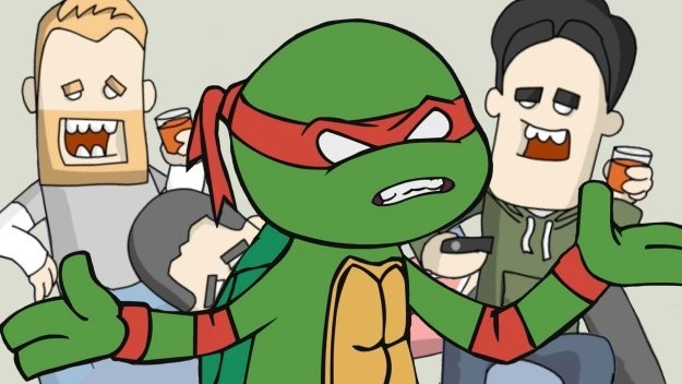 Still image for Drunk Nostalgia season 1 episode 2: Teenage Mutant Ninja Turtles