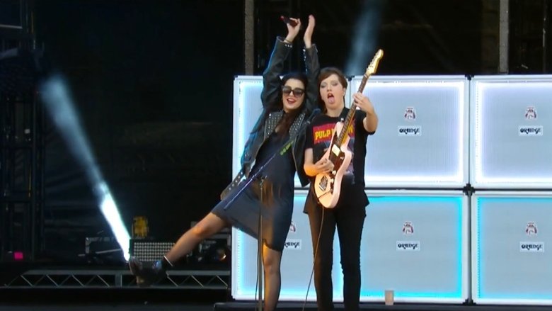 Charli XCX Live: Rock In Rio USA main backdrop