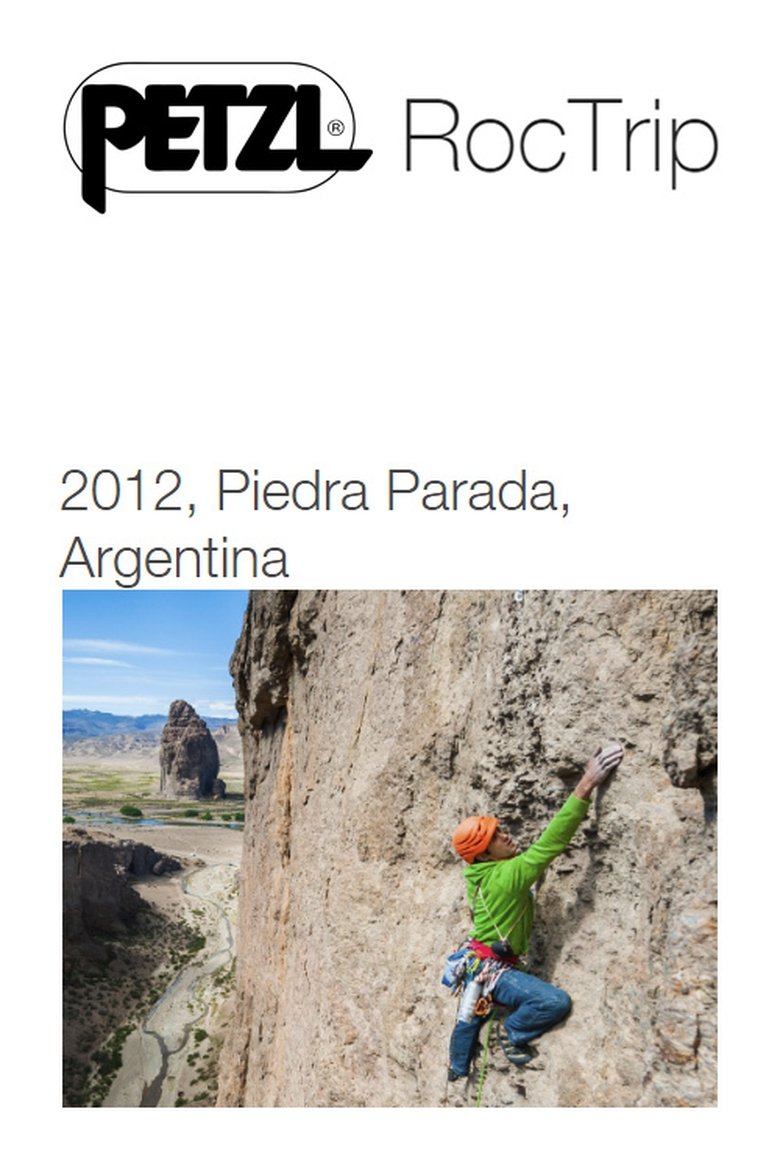 Petzl RocTrip Argentina 2012 main poster