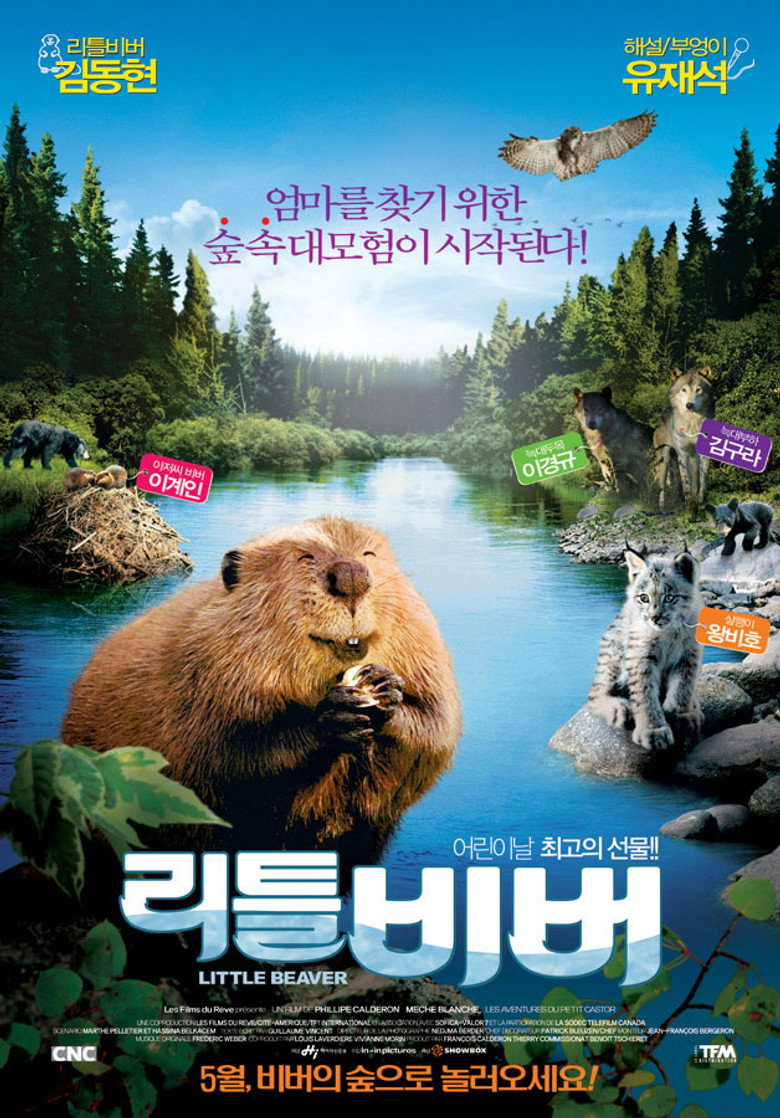 리틀 비버(Mèche Blanche, les aventures du petit castor) poster