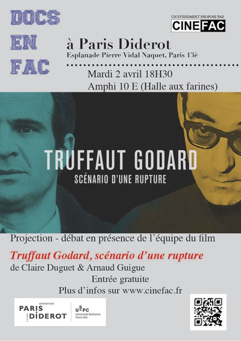 Truffaut / Godard, scénario d'une rupture poster