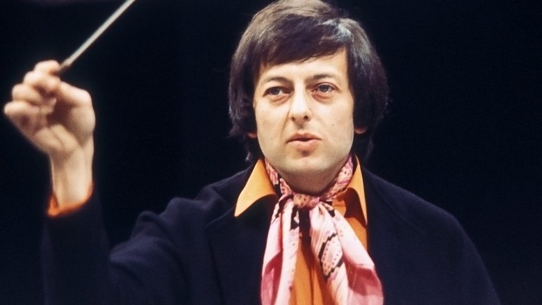 Andre Previn at the BBC main backdrop