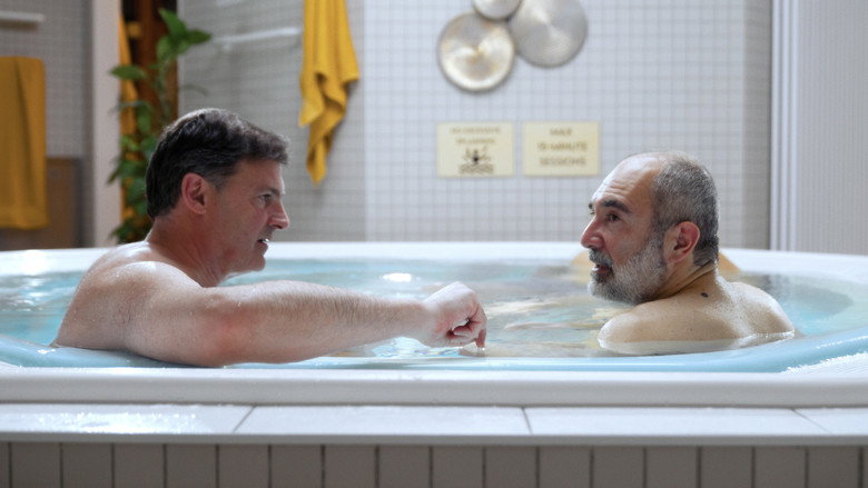 Frame from Men in Towels