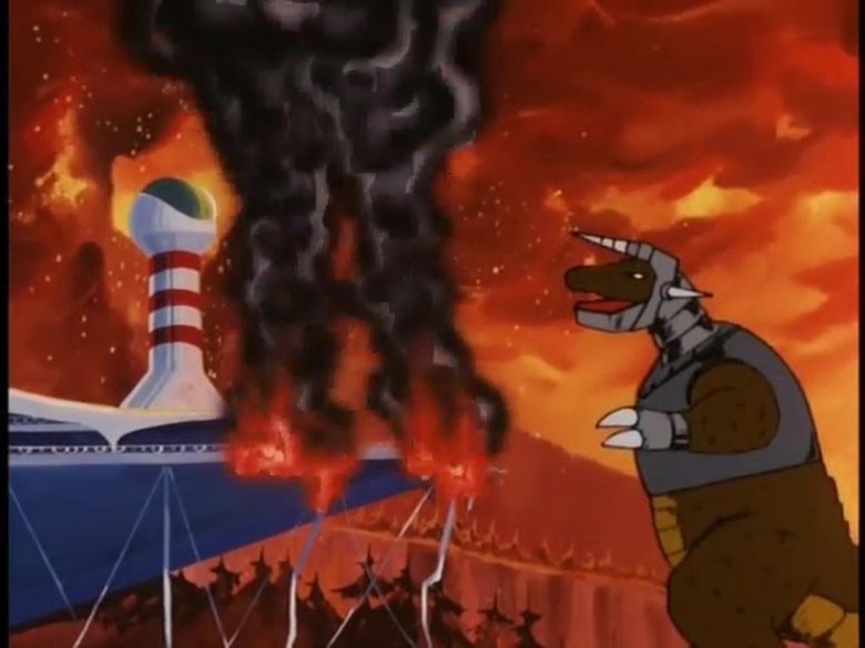 Still image for Getter Robo season 1 episode 18: The Master of The Dinosaur Empire Still image for Getter Robo season 1 episode 18: The Master of The Dinosaur Empire