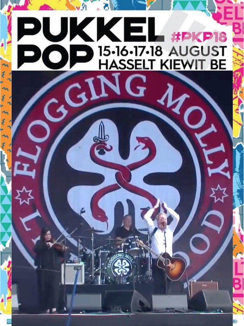 Flogging Molly - Pukkel Pop 2018 background
