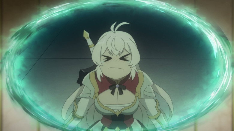 Still from My Gift Lvl 9999 Unlimited Gacha: Backstabbed in a Backwater Dungeon, I'm Out for Revenge! - Season 1 Episode 11