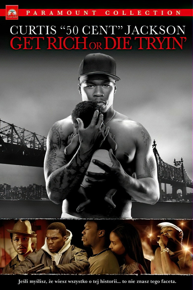 Plakat filmu Get Rich or Die Tryin': Historia 50 Centa