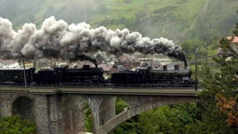 Il était une fois le train backdrop