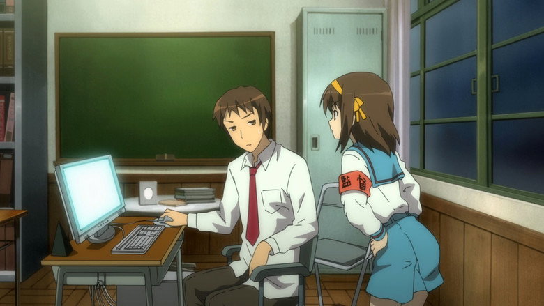 Still from The Melancholy of Haruhi Suzumiya - Season 1 Episode 28