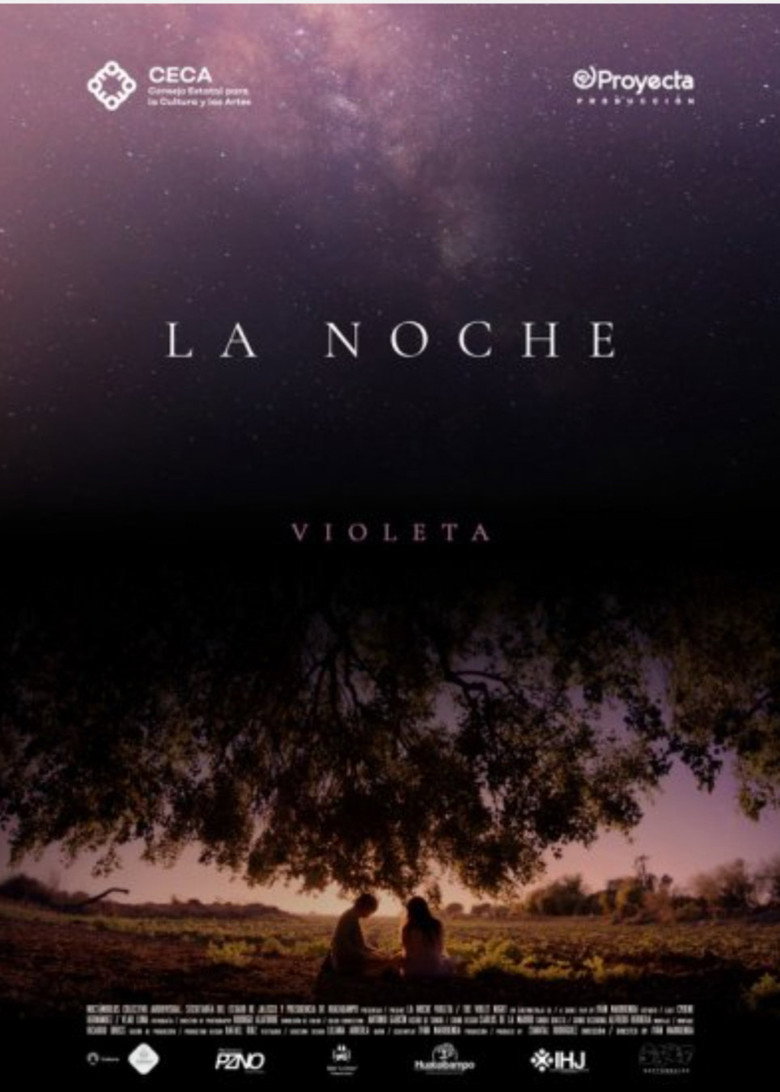 La Noche Violeta background