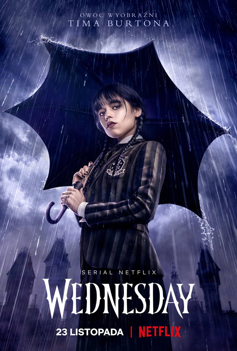 Plakat serialu Wednesday (2022–2025)