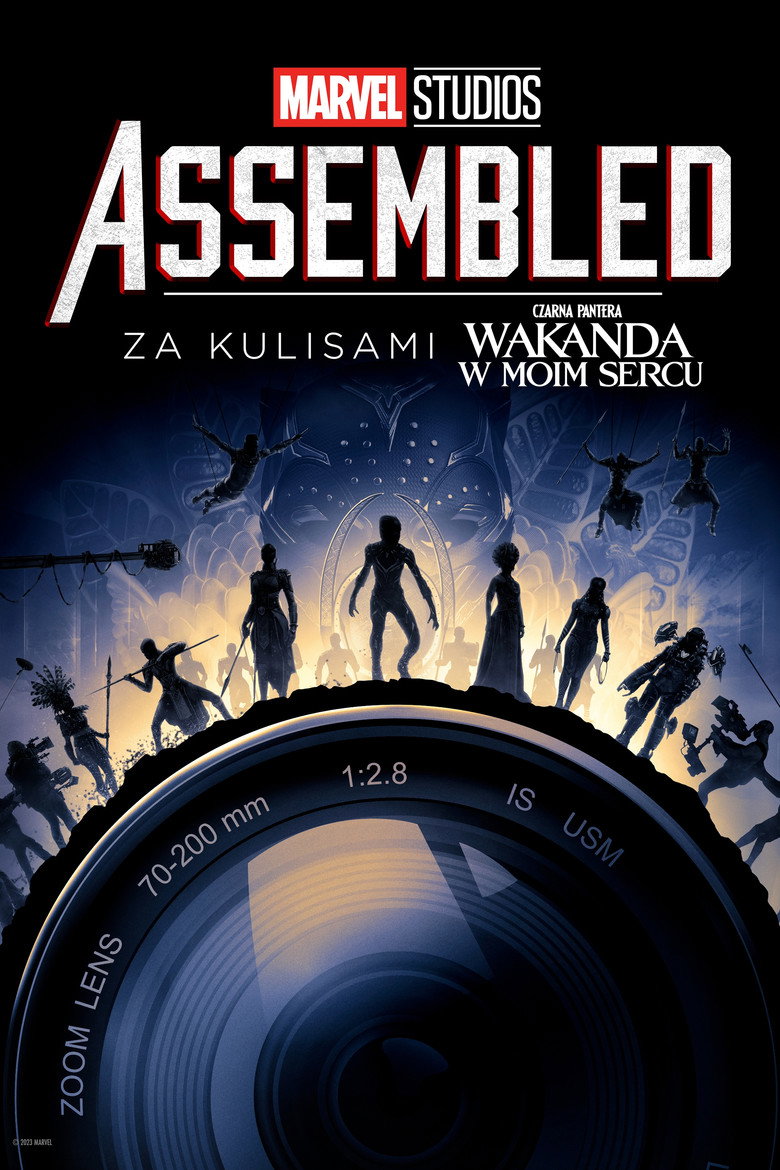 Plakat filmu ASSEMBLED: Za kulisami "Czarna Pantera: Wakanda w moim sercu"