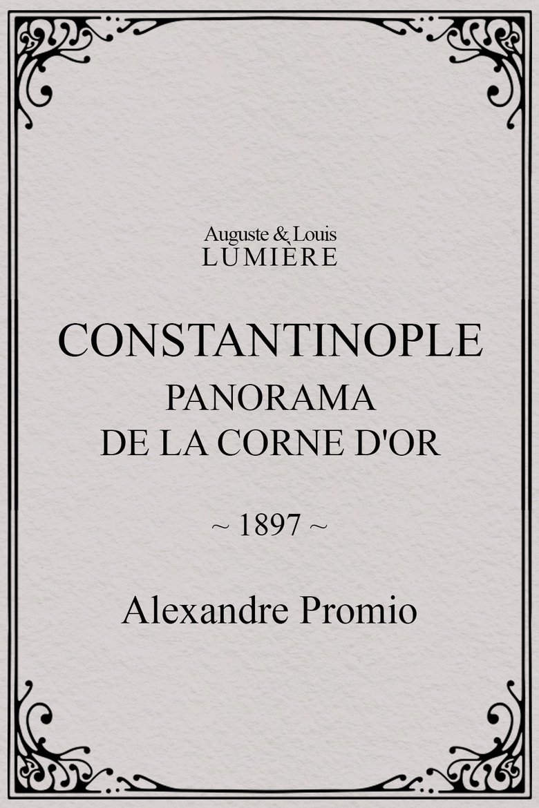 Constantinople, panorama de la corne d'or main poster