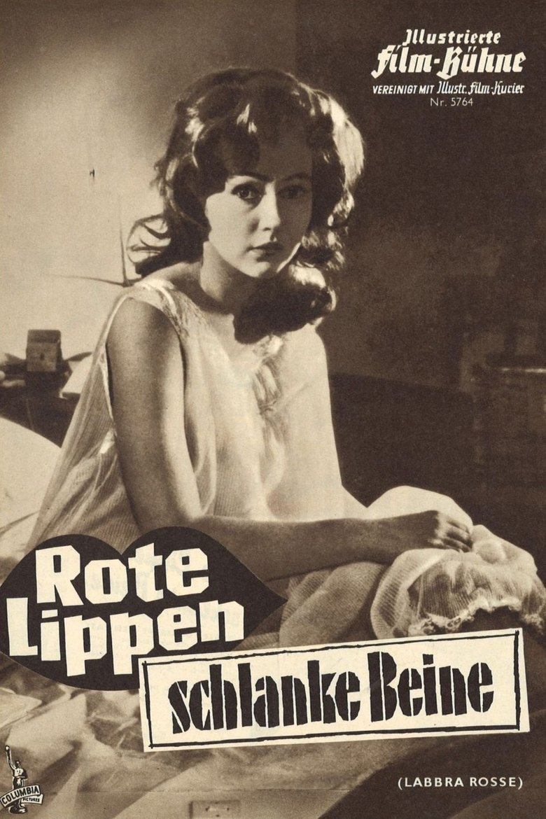 Rote Lippen – Schlanke Beine poster