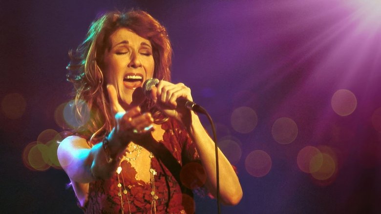 Céline Dion at the BBC main backdrop